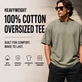 thumbnail image 4 of 5-Pack Men's Oversized Heavyweight Cotton Crew Neck Short Sleeve Tshirts Loose Fit Tops (S-3XL), 4 of 7