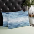 thumbnail image 4 of Vintage Blue Throw Pillow Covers, Retro Blue Ombre Modern Abstract Art Soft Breathable Pillow Cases with Invisible Zipper for Sleeping, Toddler Pillowcases for Couch Bed Sofa Chair 12x20 Inches, 4 of 6