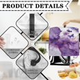 thumbnail image 7 of ZIATUBLES Stand Mixer Cover Waterproof Kitchen Mixer Dust Cover with Adjustable Drawstring Washable Kitchen Appliance Storage Cover for 6-8 Quart Standing Mixer, Butterfly White Violet Yellow Marble, 7 of 7