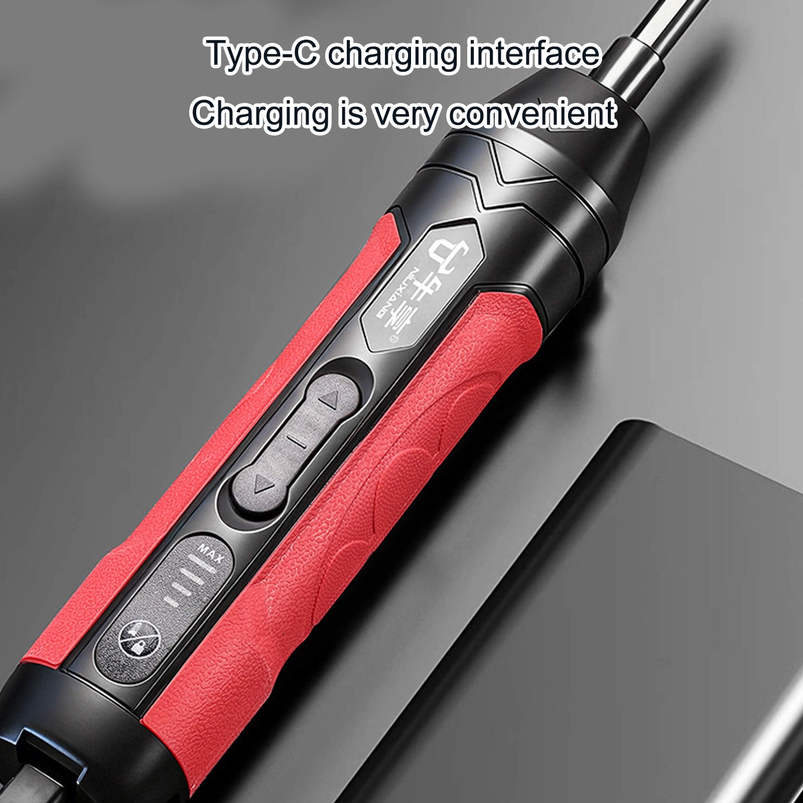 Electric Screwdriver 4 Torques Settings Head Design Powered Tool Cordless Screwdriver