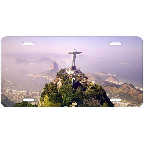 Christ the Redeemer Wonders of the World Novelty Car License Plate