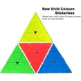 thumbnail image 2 of Cubo piramidal Cubo de velocidad sin pegatinas 3x3x3 Cubo Pyraminx Triángulo Cubo mágico Rompecabezas oso de fresa Juguete, 2 of 6
