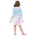 thumbnail image 7 of FORMRS Kids Bathrobe Unisex Hooded Robe Toddler Pajamas Sleepwear, Size 7-9T, Blue Gradient, 7 of 7