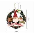 thumbnail image 3 of Christmas Snowman Wreath with Lights – LED Illuminated Holiday Garland, Festive Snowman Design for Door, Wall & Tree Decoration, 3 of 5