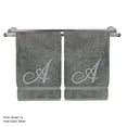 thumbnail image 2 of Bare Cotton Monogram Turkish Cotton Towels & Washcloths, Gray, 2 Count, 2 of 2