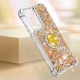 thumbnail image 4 of Funda para Xiaomi POCO F5 Pro 5G con Brillo Líquido Flotante, Purpurina, Parachoques y Anillo Giratorio Soporte, 4 of 5