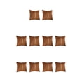 thumbnail image 1 of Funda de Cojín Billuyoard 2 Piezas Terciopelo Raya Dorada Café Type2 NO2, 1 of 6