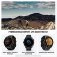 thumbnail image 3 of Garmin fenix 8 – 47mm, AMOLED, Premium Multisport GPS Smartwatch, Long-Lasting Battery Life, Dive-Rated, Built-in LED Flashlight, Slate Gray with Black Band, 3 of 6