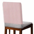 thumbnail image 2 of Red Striped Chair Back Covers, Removable Chair Covers for Dining Chairs Set of 4, Washable Chairs Slipcovers Back Seat Protector for Wedding Party 19"x20", 2 of 9