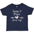 thumbnail image 3 of Inktastic Nana and Papa Love Me Heart Grandchild Boys or Girls Baby T-Shirt, 3 of 5