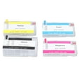 4 Colors Ink Cartridge with Permanent Chip Refillable Ink Box