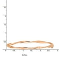 thumbnail image 2 of Primal Gold 14 Karat Rose Gold Hinged Bracelet, 2 of 4