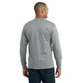 thumbnail image 2 of Port & Company Long Sleeve Core Blend Tee-4XL (Athletic Heather), 2 of 5
