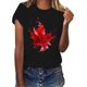 thumbnail image 4 of Camisas de Manga Corta para las Mujeres Impresión de Manga Corta Cuello Redondo, Camisa Casual de Poliéster para las Mujeres, Lavado de Manos, 4 of 7