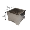 thumbnail image 6 of Stainless Steel 22" Square Peak Patio Smokeless Fire Pit, 6 of 7