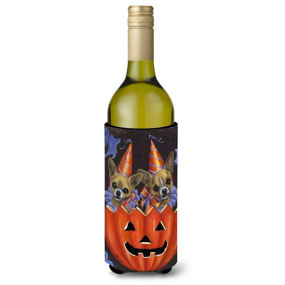 Carolines Treasures PPP3070LITERK 24 oz Chihuahua Halloweenies Wine Bottle Hugger