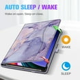 thumbnail image 4 of Fintie Case for Samsung Galaxy Tab S10 Plus 2024/S9 Plus 2023/S8 Plus 2022/S7 FE 2021/S7 Plus 2020 12.4 Inch, Multi-Angle Viewing Protective Cover with Pocket, Auto Sleep/Wake, Lilac Marble, 4 of 10