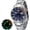 Blue (Stainless Steel), variant on Automatic Dive Watches for Men, Sport 20ATM Waterproof Analog Mechanical Watch with Date, Super Luminous, Silicone Strap, Stainless Steel, Sapphire Crystal, Men's Pro Diver Watch (Black)