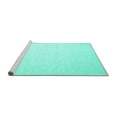 thumbnail image 2 of Ahgly Company Machine Washable Indoor Rectangle Solid Turquoise Blue Modern Area Rugs, 6' x 9', 2 of 4