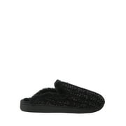DF by Dearfoams Women's Chenille Extended Tab Scuff Slippers