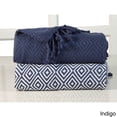 thumbnail image 3 of Affinitylinens DSTH100PCT-RED 100 Percent Soft Cotton Diamond Weave Throw Blanket, Red, 3 of 5