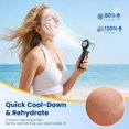 thumbnail image 2 of Ventilador de mano HandFan 5000 mAh con niebla recargable, 2 of 8
