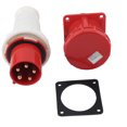 thumbnail image 2 of DEWIN Enchufe Oculto de Enchufe de aviación Industrial de 5 núcleos, Conjunto de acoplador de Cable Industrial, Enchufe de Enchufe Impermeable trifásico IP67, 2 of 8