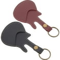 thumbnail image 3 of Miangastore 2Set Portable Plectrums Storage Holder Leather Wine Red for Guitar Players Daily Use, 3 of 8