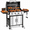 Black：4, variant on Syngar 3 Burner Propane Gas Grill with Side Burner, Bbq Gas Grill with Wheels, 40,000 Btu, 338 Sq. in. Cooking Area, Stainless Steel, Porcelain Grates