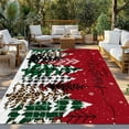 thumbnail image 3 of Fsddascl Red Tree Christmas Outdoor Rug for Patio/Deck/Porch, Non-Slip Large Area Rug 6 x 9 Ft, Xmas Tree Snowflake Plaid Indoor Outdoor Rugs Washable Area Rugs, Reversible Camping Rug Carpet Runner, 3 of 5