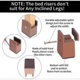 thumbnail image 4 of Pack Of 4 Bed Riser 2 Inch Adjustable Screw Clamp, Furniture Riser 5cm Suitable For Bed Foot Thickness From 0 To 1.5 Inches, Robust Bed Riser For Sofa, 4 of 5