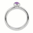 thumbnail image 2 of Sterling Silver Oval Amethyst Ring, 2 of 8
