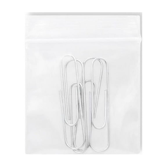 SSBM 2000 Clear Plastic Reclosable Bags Self Seal Zip Lock Choose: Type, Mil & Size