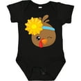 thumbnail image 3 of Inktastic Thanksgiving Turkey, Turkey With Sunflower Boys or Girls Baby Bodysuit, 3 of 5