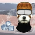 thumbnail image 2 of Visage d'Animal 3D de Ski avec Oreilles pour Festivals de Musique Raves Sports d'Hiver en Plein Air Accessoires de Fête d'Halloween, 2 of 4