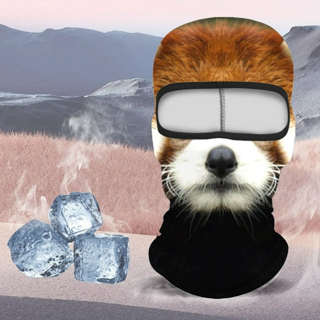 Visage de Ski Animal 3D avec Oreilles pour Festivals de Musique en Plein Air, Raves, Fêtes d'Halloween et Sports d'Hiver