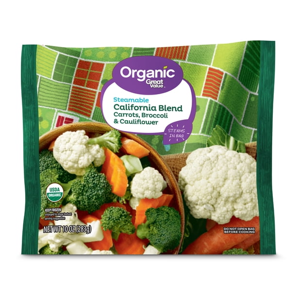 Great Value Organic Frozen California Blend, 10 oz - Walmart.com