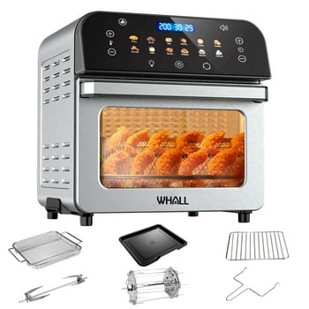 Whall® Air Fryer Oven – 12QT Touchscreen Air Fryer with 12 Pre-set Menus, up to 95% Less Oil, and Clearlook Window,New