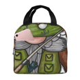 thumbnail image 1 of Disketp Fishing Gnome for Insulated Lunch Bag for Women and Men, Perfect for Work, Hiking, Picnic, 1 of 8