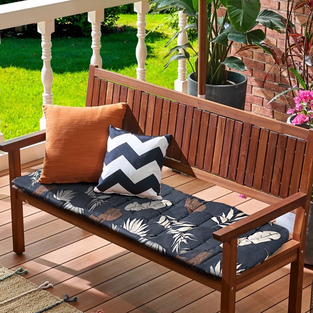 67x21 in. Solid Home Outdoor Garden 3-Seater Bench Cushion - Walmart