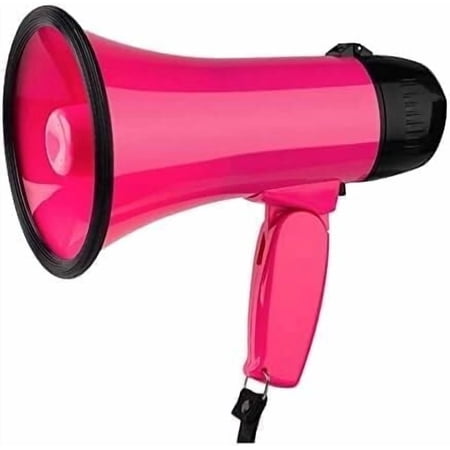 Bullhorn Megaphone 25W with Siren & Voice Recording, Portable Handheld Loudspeaker for Outdoor Activities, Referees, Coaches, and Events$$Sport & Recreation Other