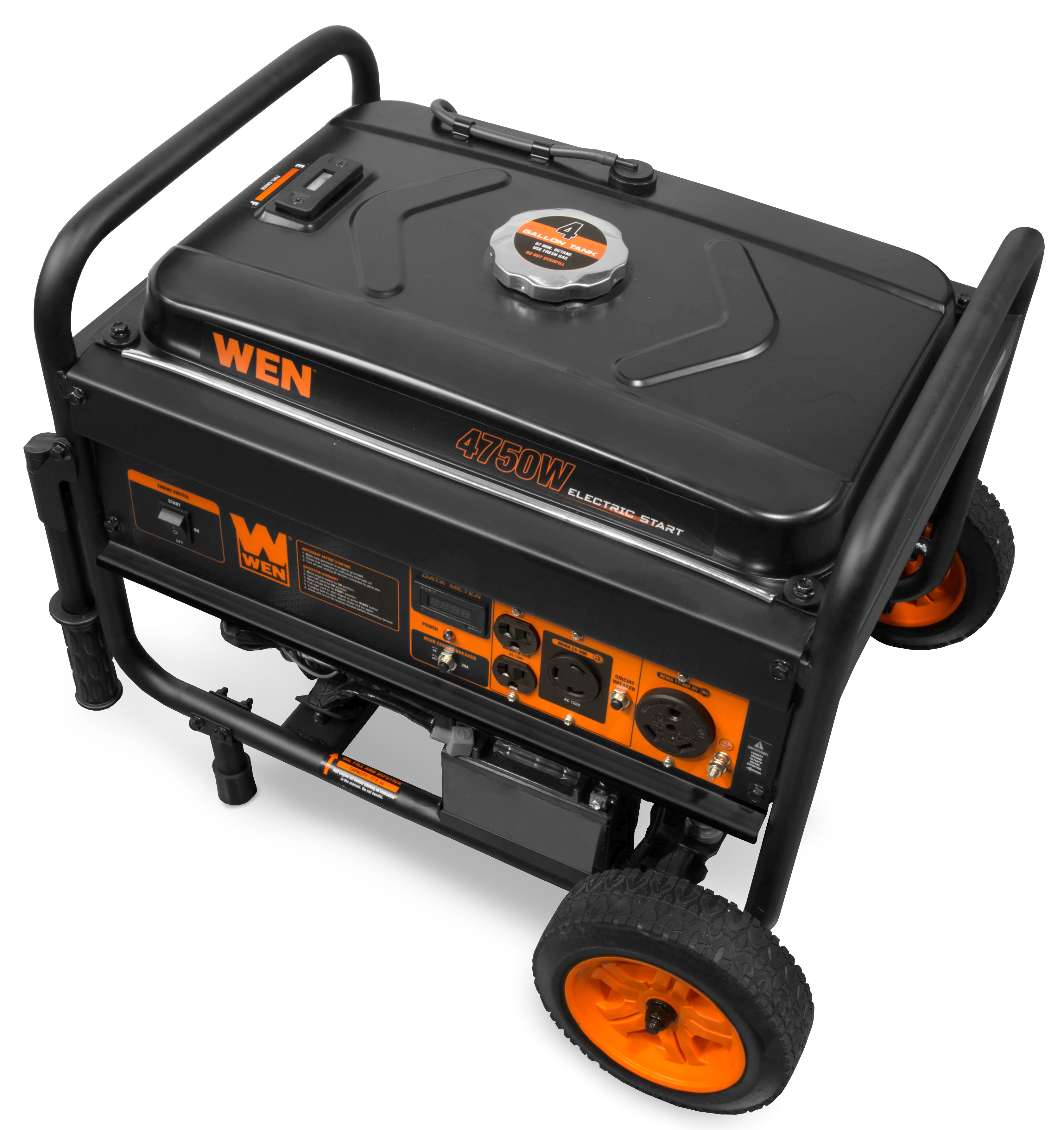 WEN 4750-Watt Portable Generator with Electric Start and Wheel Kit - image 3 of 7