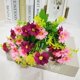 thumbnail image 2 of Ramo de flores artificiales | Arreglo floral artificial de 28 cabezas con ranúnculos y mini margaritas para decoración del hogar, centro de mesa para bodas, 2 of 2
