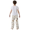 thumbnail image 4 of FORMRS Boys Pajama Pants with Pockets Size 9-10Y Kids Lounge Sleep Bottoms, Beige Christmas Forest, 4 of 8