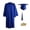 Blue, variant on HOWPAY Unisex Adult Graduation Gown Cap and Tassel 2026 Set Graduation Robe for High School and College Lightweight Ceremony Outfit Black 39