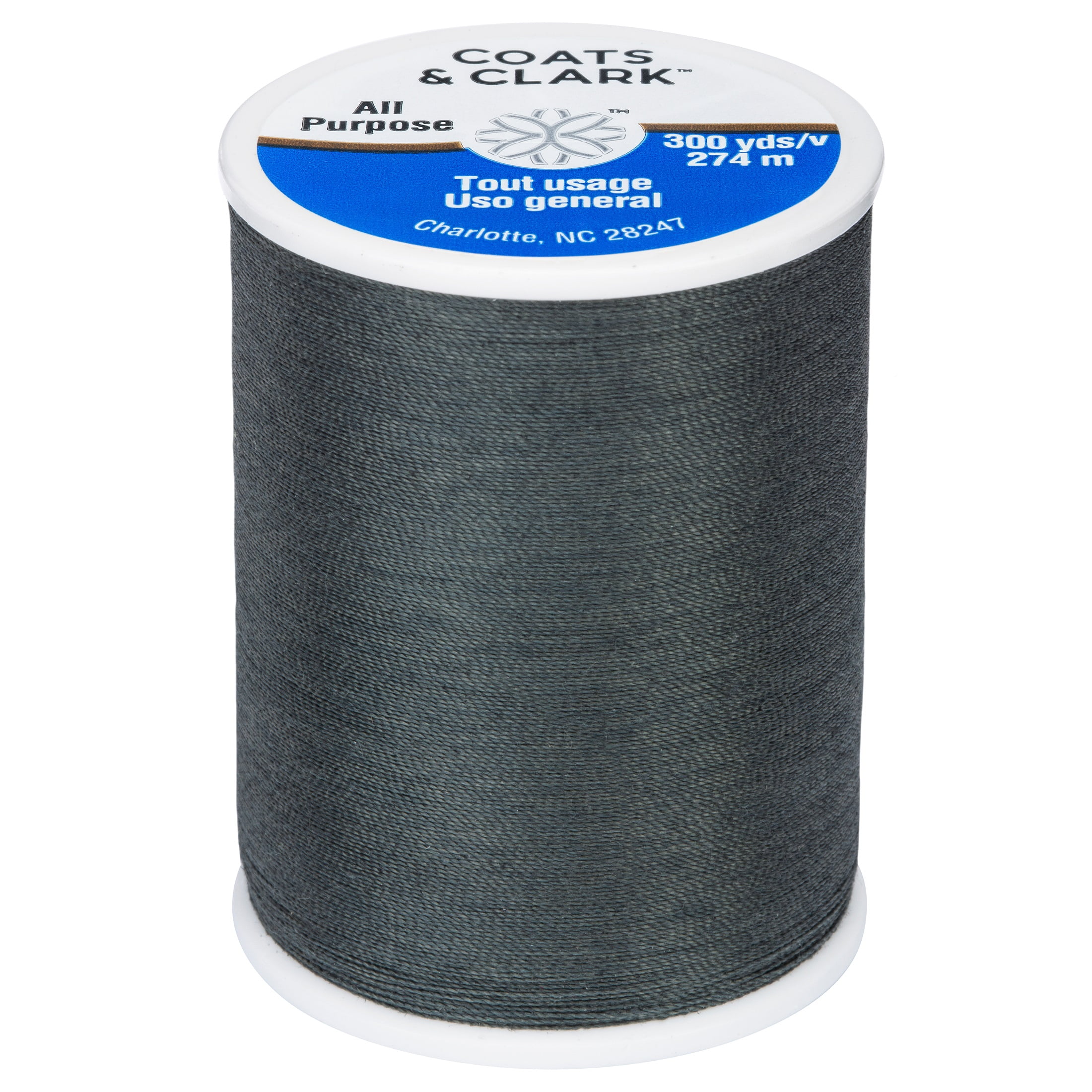 (3 pack) Coats & Clark All Purpose Sharkskin Polyester Thread, 300 Yards