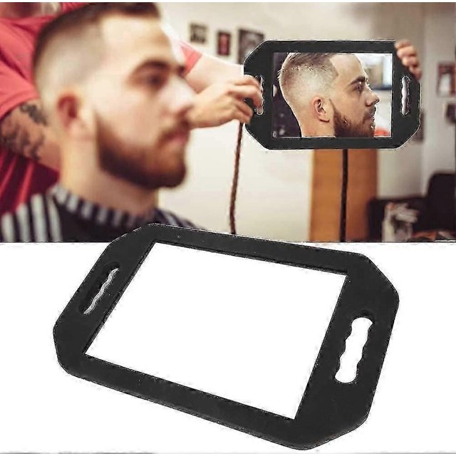 Portable Mirror, Handheld Vanity Mirror Wear-resistant Hair Stylists Hand Mirror Desktop Makeup Cosm-M