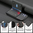 thumbnail image 4 of Allytechgroup for Samsung Galaxy S24+ Protective Case, Slim Fit PU Leather PC+TPU Back Cover Shock-Absorbent Anti-Scratch Anti-Fingerprint Wallet Case with Credit Card Slot & Card Pocket, Black, 4 of 12