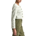thumbnail image 3 of Derek Lam 10 Crosby womens  Juliette Tweed Jacket, 4, Green, 3 of 4