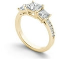 thumbnail image 2 of 2 Carat T.W. Diamond Princess-Cut Three-Stone 14kt Yellow Gold Engagement Ring, 2 of 5